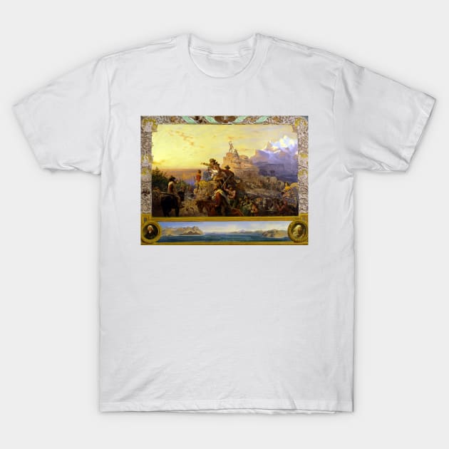 Emanuel Gottlieb Leutze Westward the Course of Empire Takes Its Way T-Shirt by pdpress